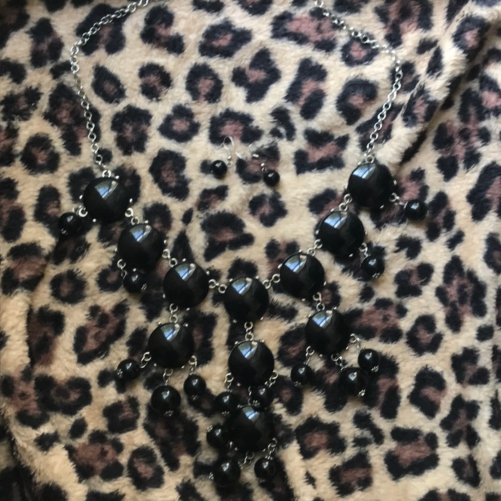 Statement necklace and earrings